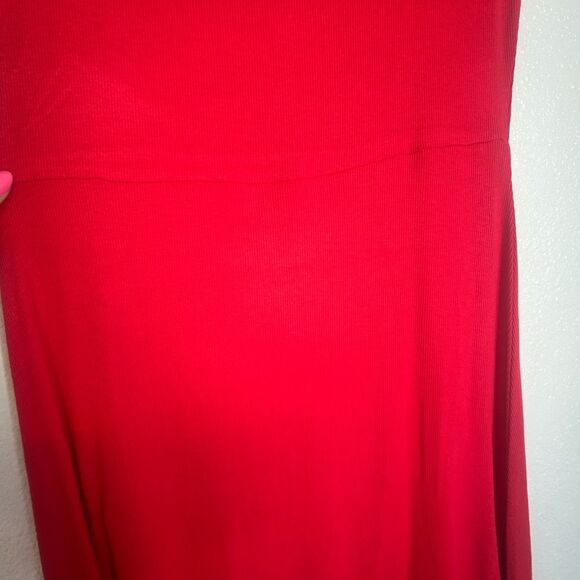 Mango Red A-Line Mini Dress with Scoop Neck - Picture 2 of 4